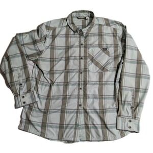 L.L.Bean Women's Large Plaid Button Up Shirt Outdoor Hiking Casual